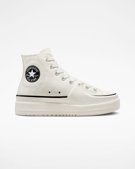 Tenisky Vysoke Converse Chuck Taylor All Star Construct Panske Biele Čierne | SK DLREQ2